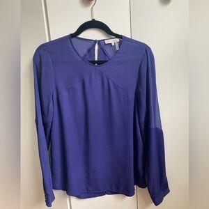1. State Elegant Purple Women's Blouse Size Medium NWOT